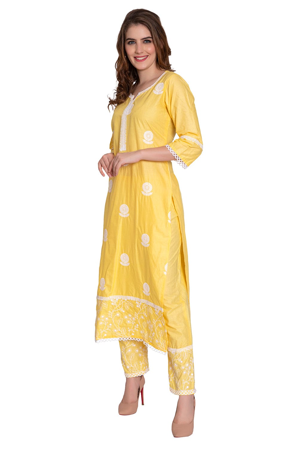 Stella Sunflower Designer Crochet Suit ( Set of 3) - Craftystyles