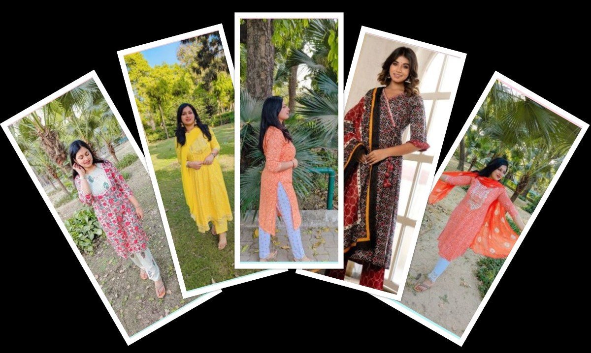 Best Range of Jaipuri Cotton Suit Sets for Ladies