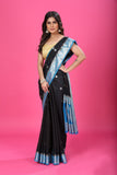 Black Banaras Chiffon Silk