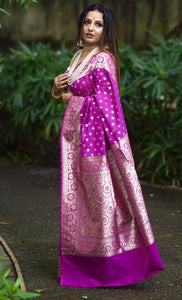 Magenta Katan Silk - AbirabyBeena