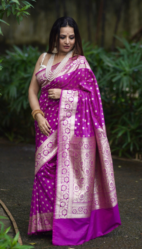 Magenta Katan Silk - AbirabyBeena