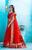 Red Organza soft silk - Mina