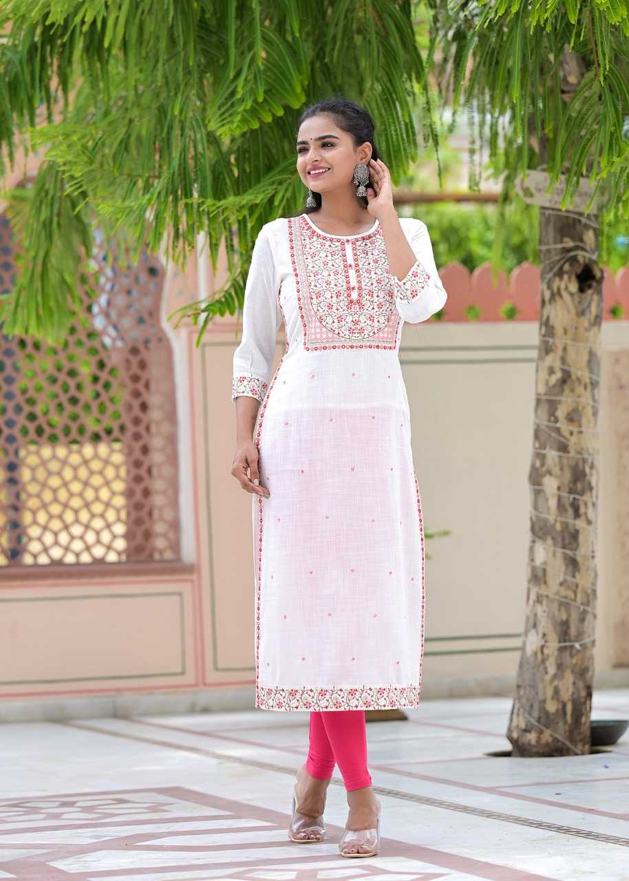 Ajanta Crystal Embroidered Kurta - Craftystyles