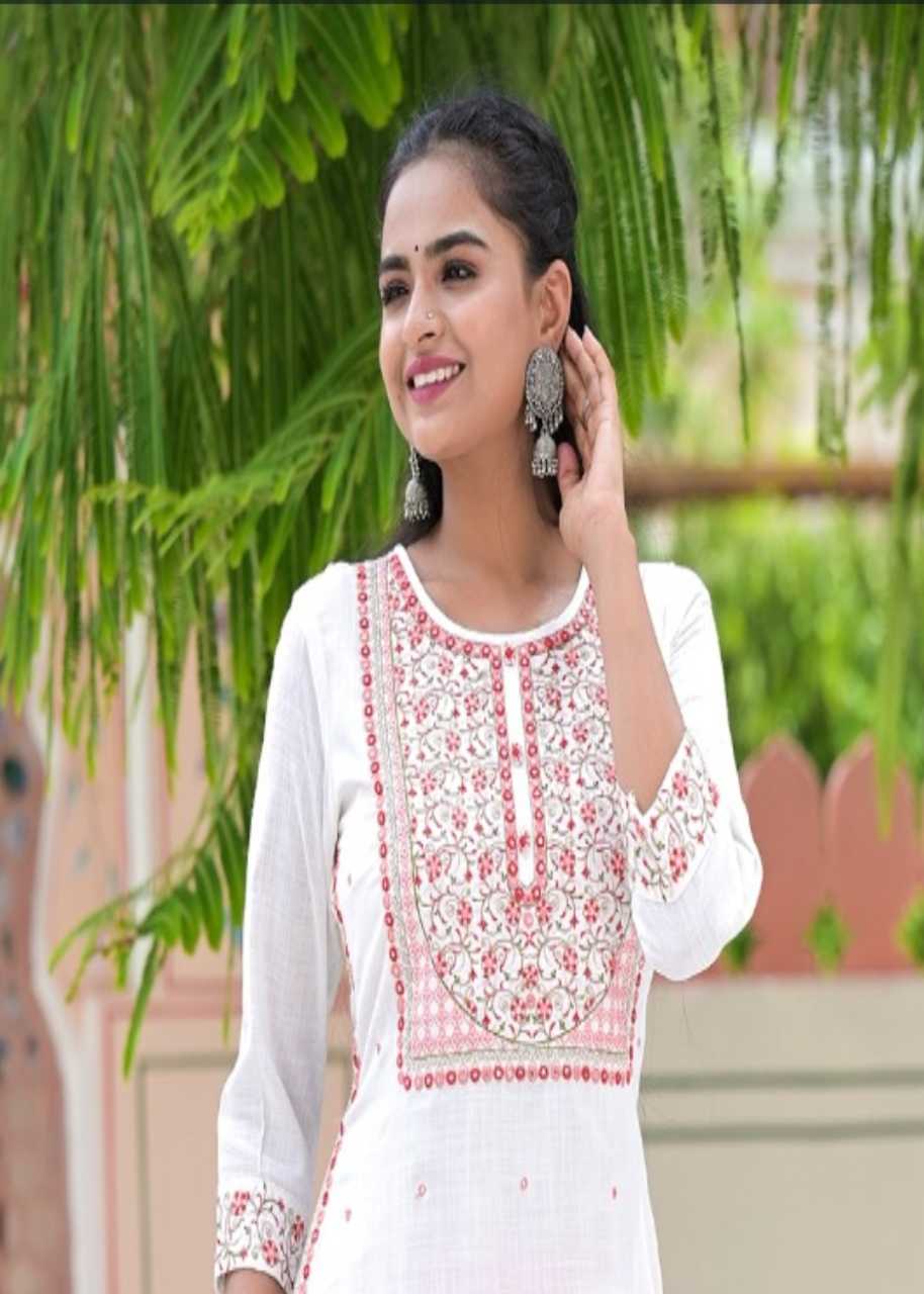 Ajanta Crystal Embroidered Kurta - Craftystyles