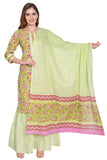 Emerald Green Sharara Gharara Suit Set - Craftystyles