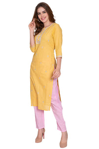 Yellow & Pink Glamarous Ready To Wear Suit Set - Craftystyles